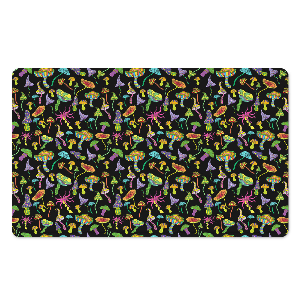 Psychedelic Mushroom Pattern Print Polyester Doormat