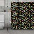 Psychedelic Mushroom Pattern Print Polyester Shower Curtain