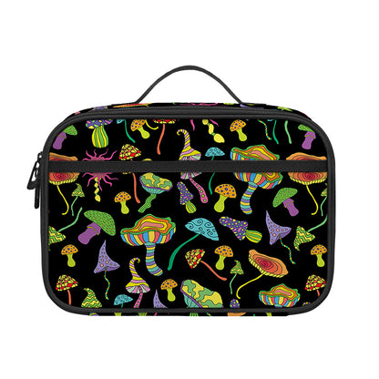 Psychedelic Mushroom Pattern Print Portable Lunch Bag