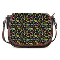 Psychedelic Mushroom Pattern Print Saddle Bag
