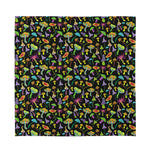 Psychedelic Mushroom Pattern Print Silk Bandana