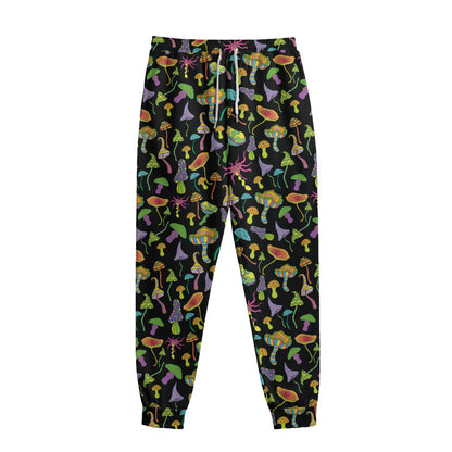 Psychedelic Mushroom Pattern Print Sweatpants