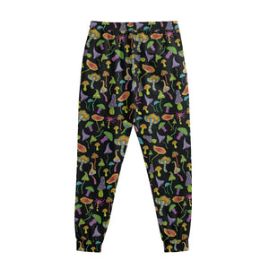 Psychedelic Mushroom Pattern Print Sweatpants