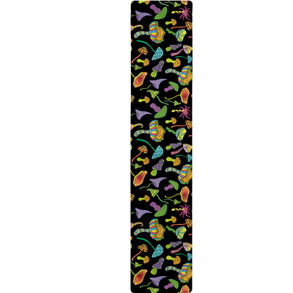 Psychedelic Mushroom Pattern Print Table Runner