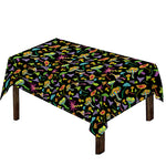 Psychedelic Mushroom Pattern Print Tablecloth