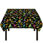 Psychedelic Mushroom Pattern Print Tablecloth