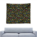Psychedelic Mushroom Pattern Print Tapestry