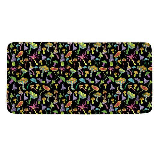 Psychedelic Mushroom Pattern Print Towel