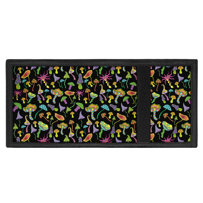 Psychedelic Mushroom Pattern Print Trifold Wallet