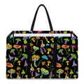 Psychedelic Mushroom Pattern Print Utility Tote Bag