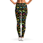 Psychedelic Mushroom Pattern Print Women's Leggings