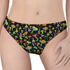 Psychedelic Mushroom Pattern Print Women's Thong