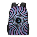 Psychedelic Om Print 17 Inch Backpack