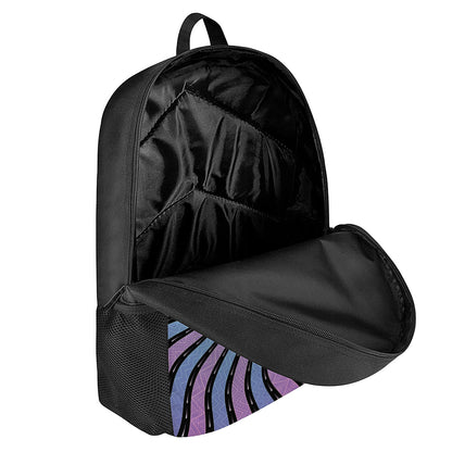 Psychedelic Om Print 17 Inch Backpack
