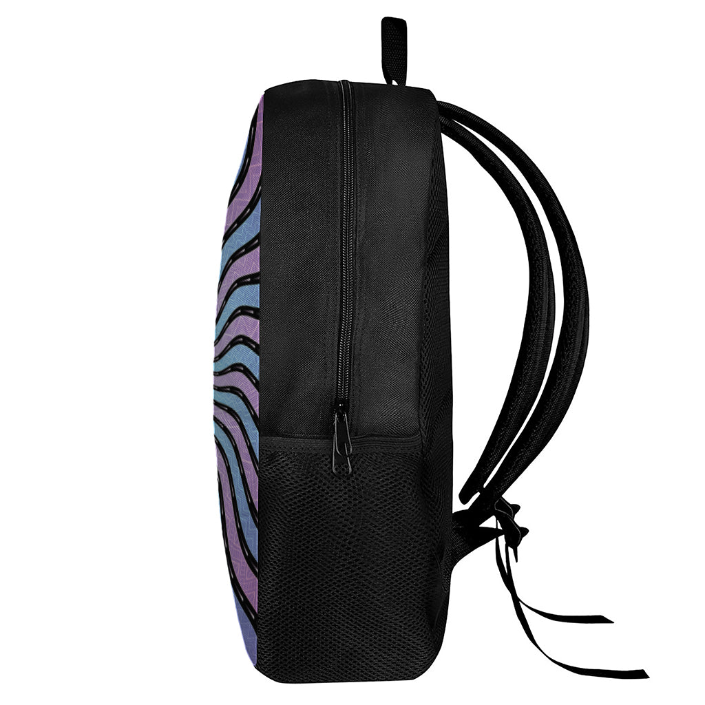 Psychedelic Om Print 17 Inch Backpack