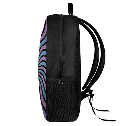 Psychedelic Om Print 17 Inch Backpack