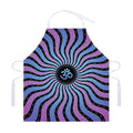 Psychedelic Om Print Adjustable Apron