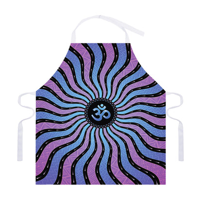 Psychedelic Om Print Adjustable Apron