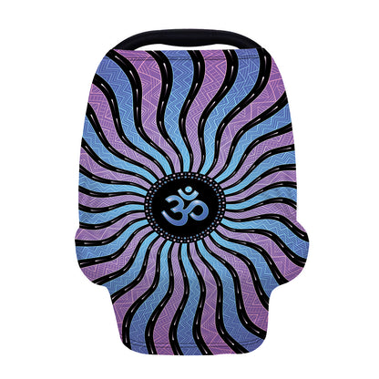 Psychedelic Om Print Baby Seat Cover