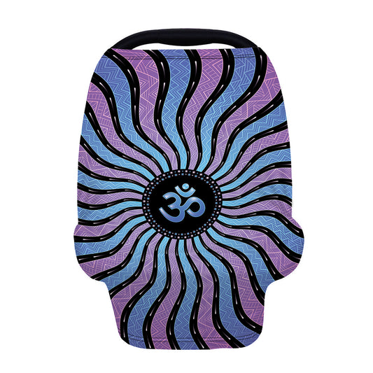 Psychedelic Om Print Baby Seat Cover