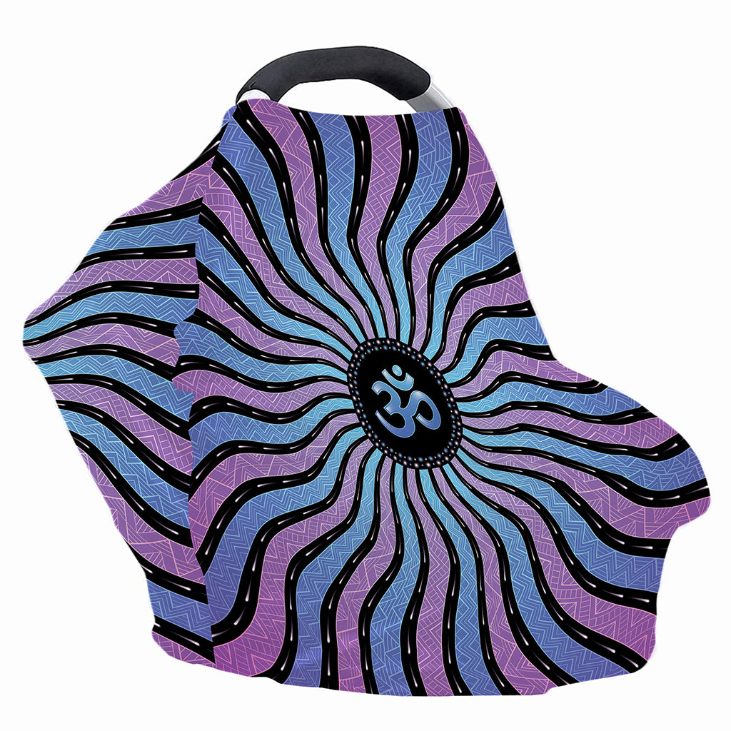 Psychedelic Om Print Baby Seat Cover