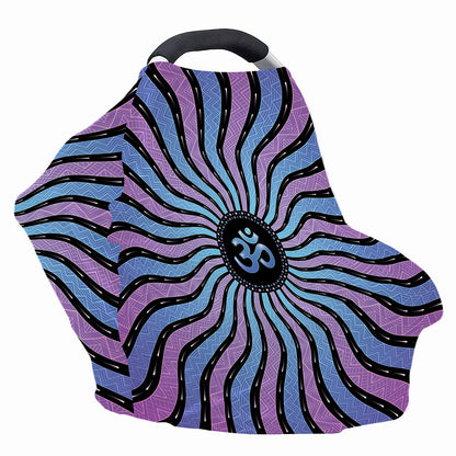 Psychedelic Om Print Baby Seat Cover