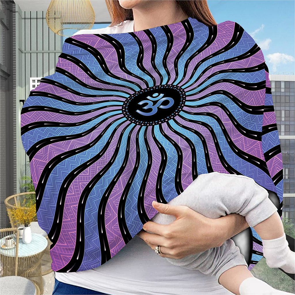 Psychedelic Om Print Baby Seat Cover