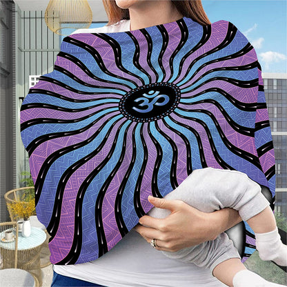 Psychedelic Om Print Baby Seat Cover