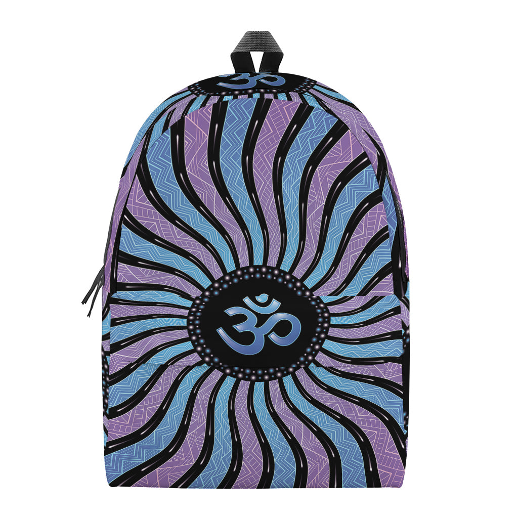 Psychedelic Om Print Backpack