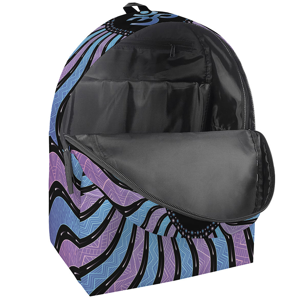 Psychedelic Om Print Backpack
