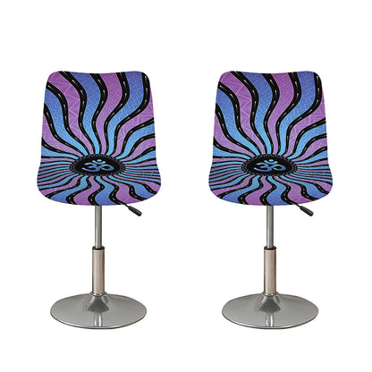 Psychedelic Om Print Bar Stool Covers