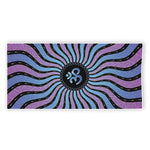 Psychedelic Om Print Beach Towel