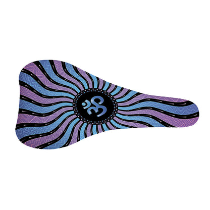 Psychedelic Om Print Bicycle Seat Cover