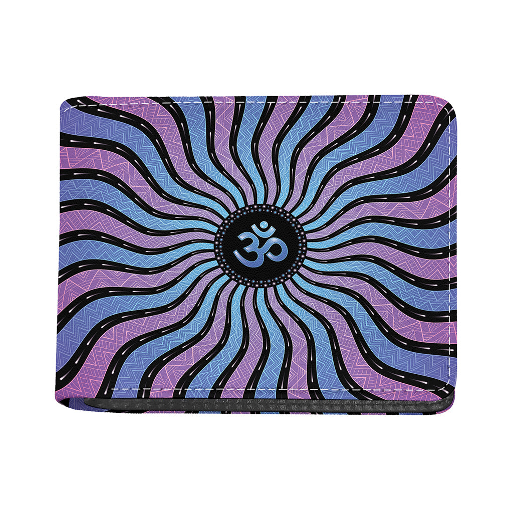 Psychedelic Om Print Bifold Wallet