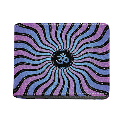 Psychedelic Om Print Bifold Wallet