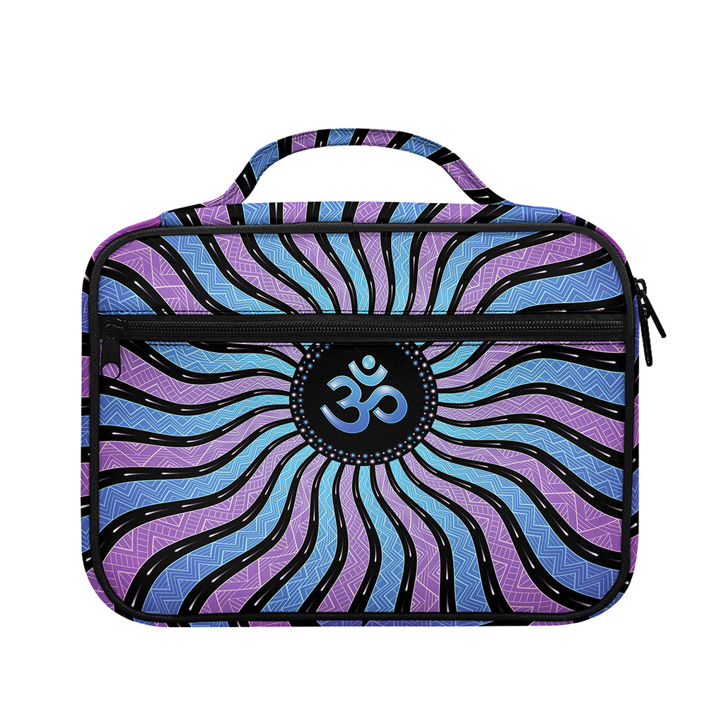 Psychedelic Om Print Briefcase Bible Bag