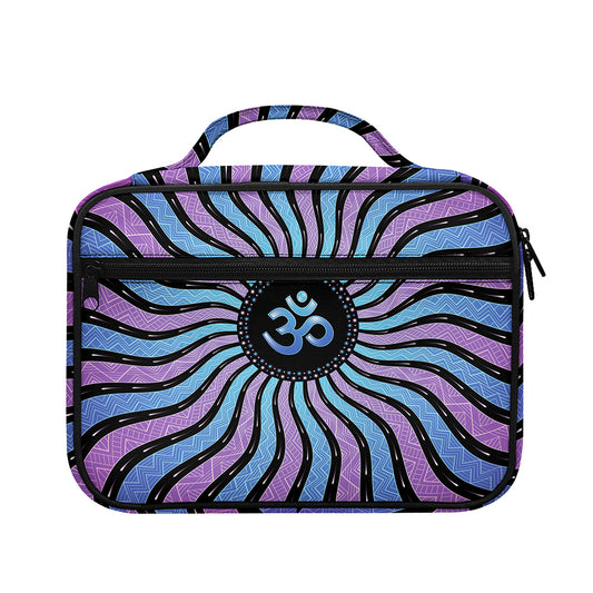 Psychedelic Om Print Briefcase Bible Bag