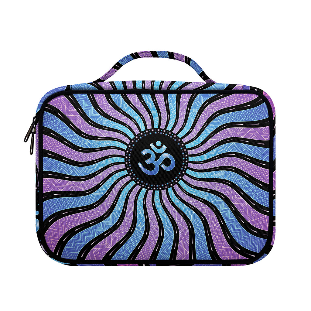 Psychedelic Om Print Briefcase Bible Bag