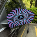 Psychedelic Om Print Car Side Mirror Covers