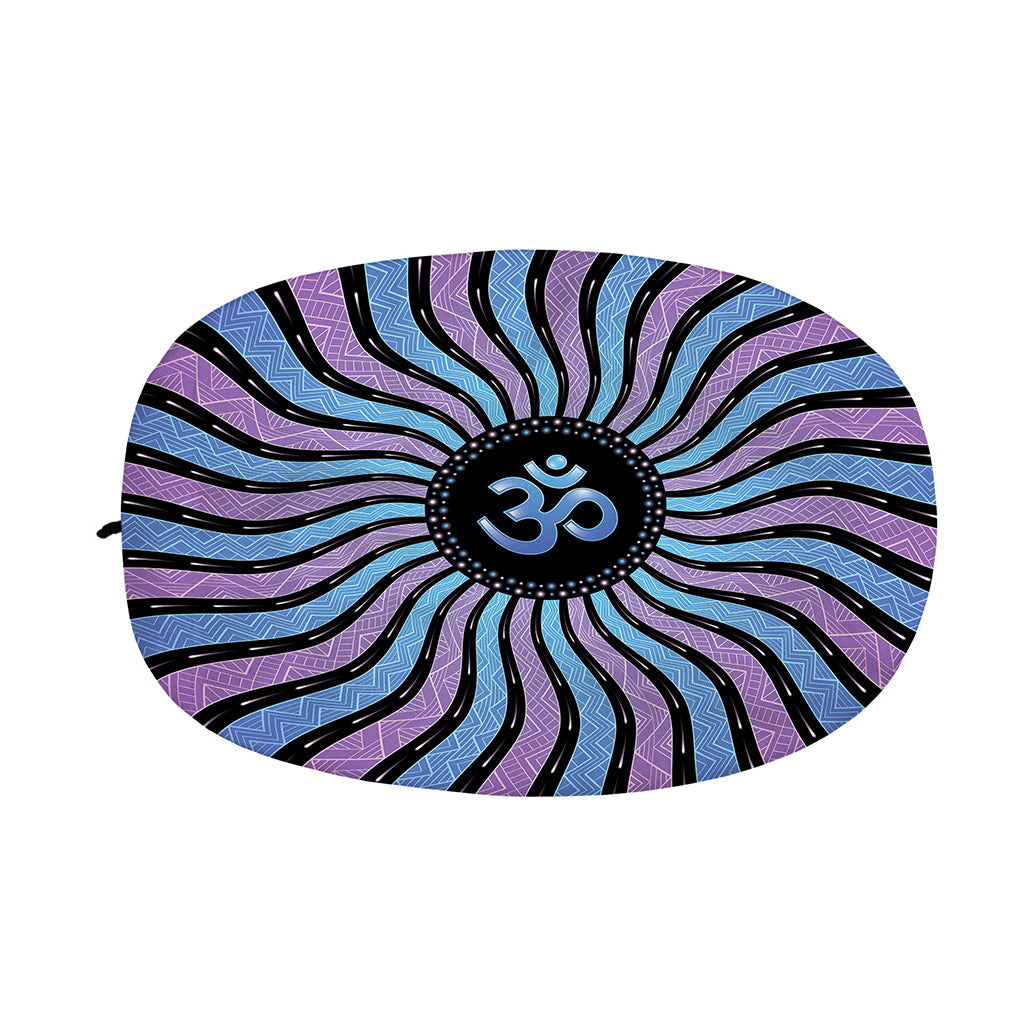 Psychedelic Om Print Car Side Mirror Covers