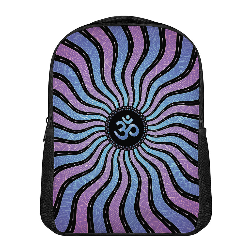 Psychedelic Om Print Casual Backpack