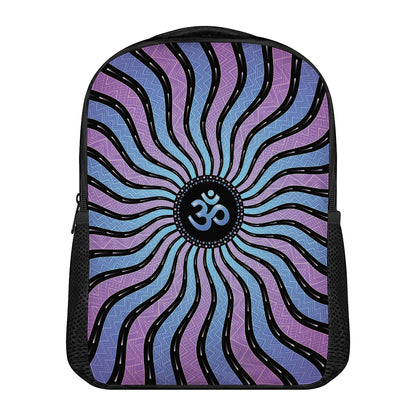 Psychedelic Om Print Casual Backpack