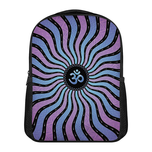 Psychedelic Om Print Casual Backpack