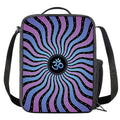 Psychedelic Om Print Crossbody Lunch Bag