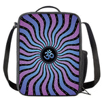 Psychedelic Om Print Crossbody Lunch Bag