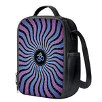 Psychedelic Om Print Crossbody Lunch Bag
