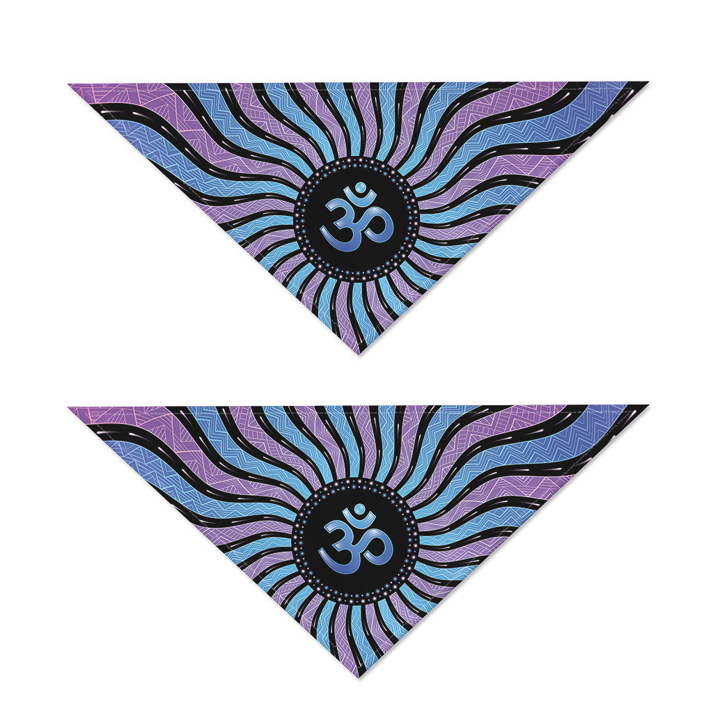 Psychedelic Om Print Dog Bandana
