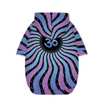 Psychedelic Om Print Dog Zip Up Hoodie