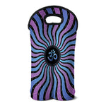 Psychedelic Om Print Double Neoprene Wine Tote
