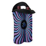 Psychedelic Om Print Double Neoprene Wine Tote